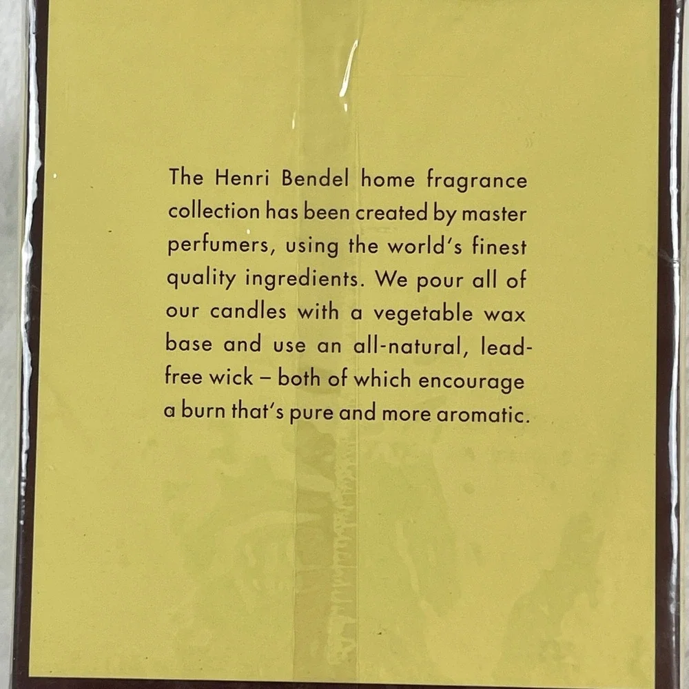 Henri Bendel New York Lemon Verbena‎ Scented Candle 10 oz New Factory Sealed